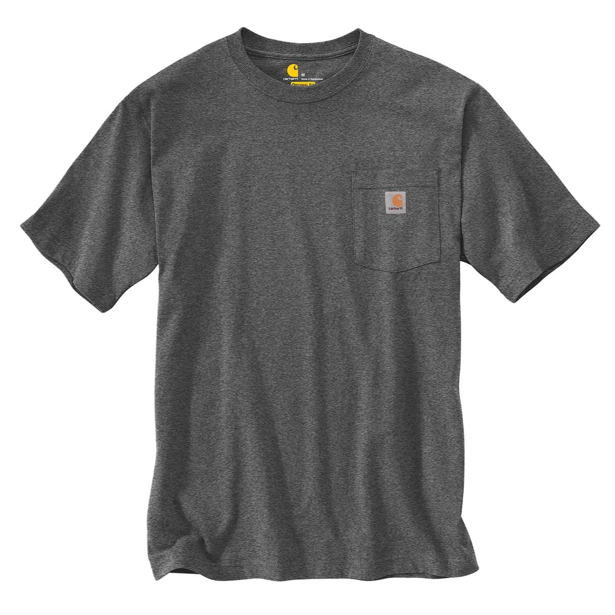 Carhartt K87 T-shirt met borstzak katoen zwart