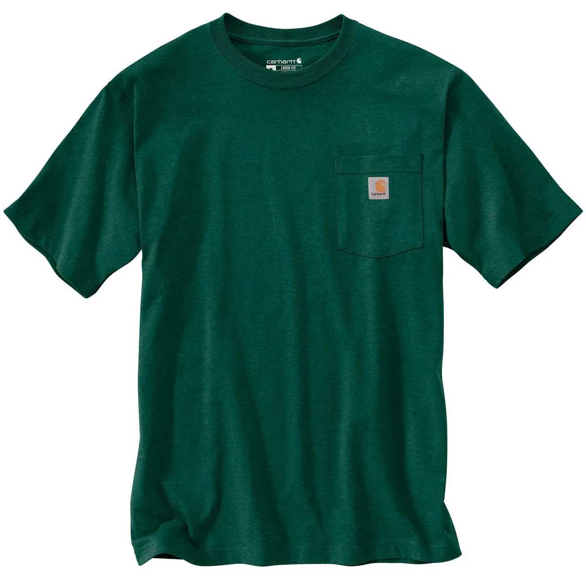 Carhartt K87 T-shirt met borstzak katoen zwart