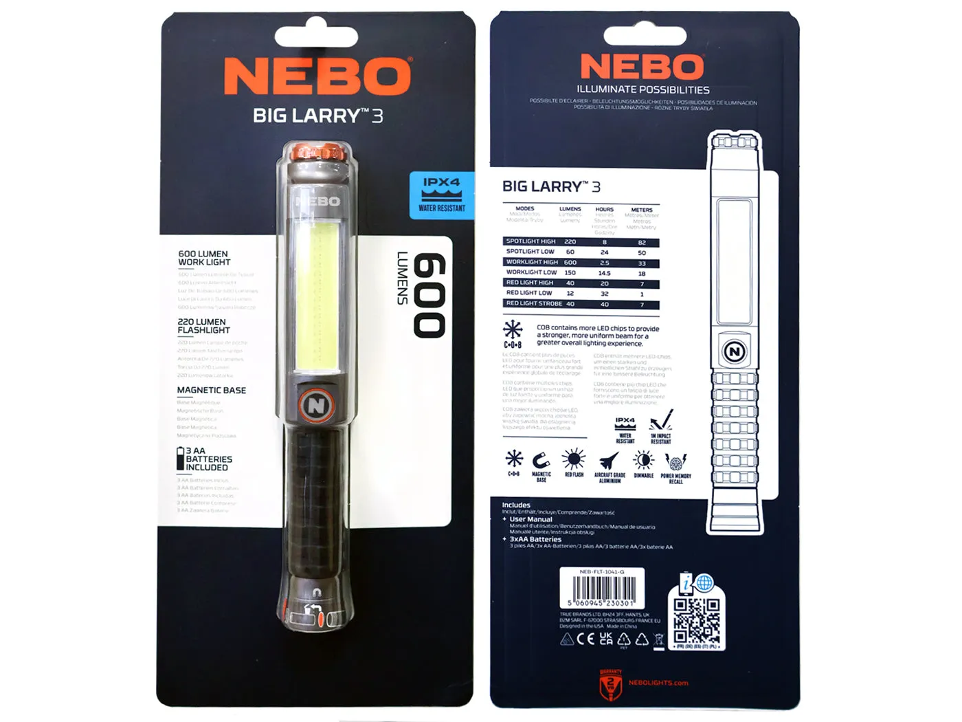 Nebo Big Larry 3 werklamp 600 lumen magneet