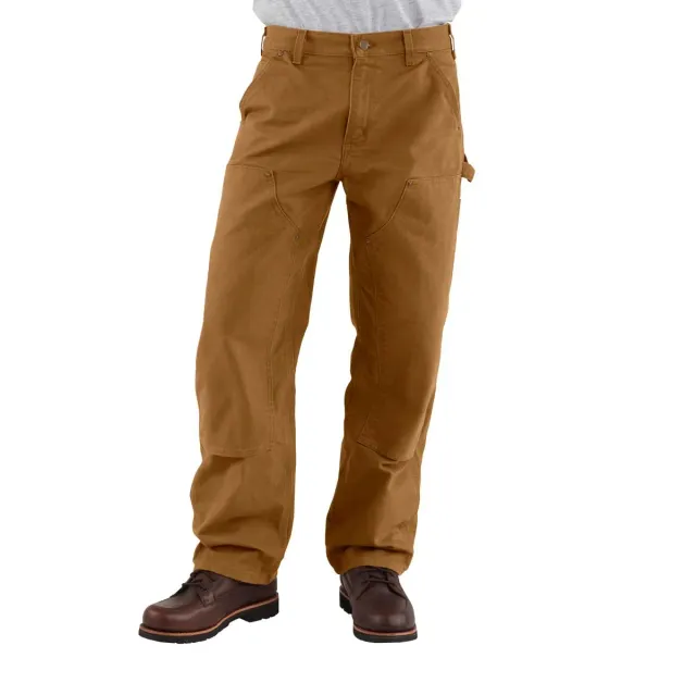 Carhartt B136 werkbroek duck canvas double-front bruin