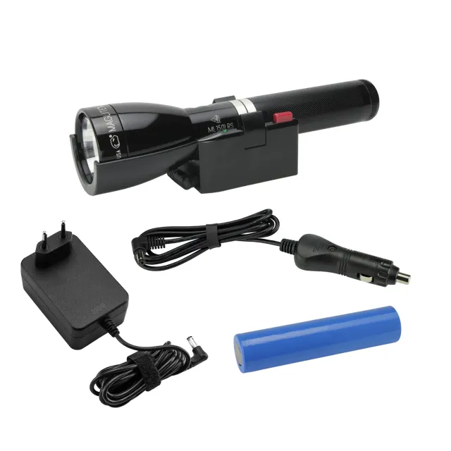 Mag-Lite ML150LRS oplaadbare zaklamp zwart glans 819 lumen