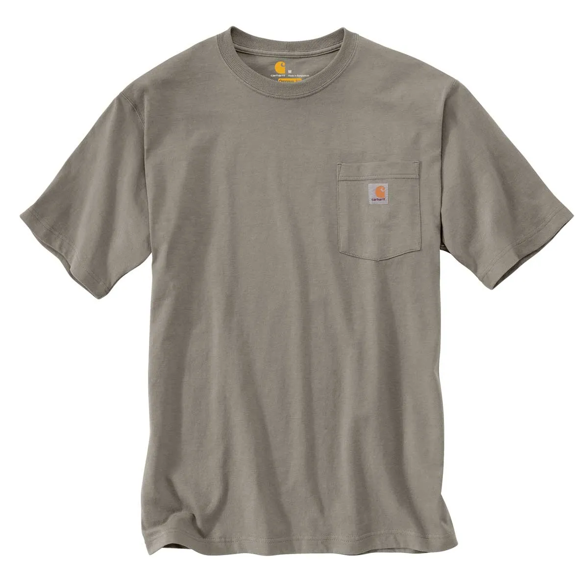 Carhartt K87 T-shirt met borstzak katoen zwart