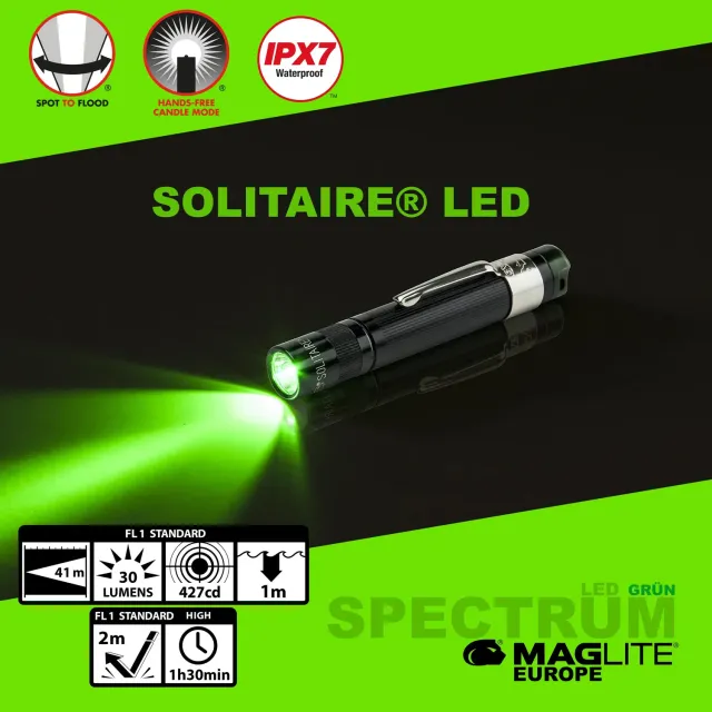 Mag-Lite Spectrum Solitaire zaklamp groen 1x AAA 30 lumen