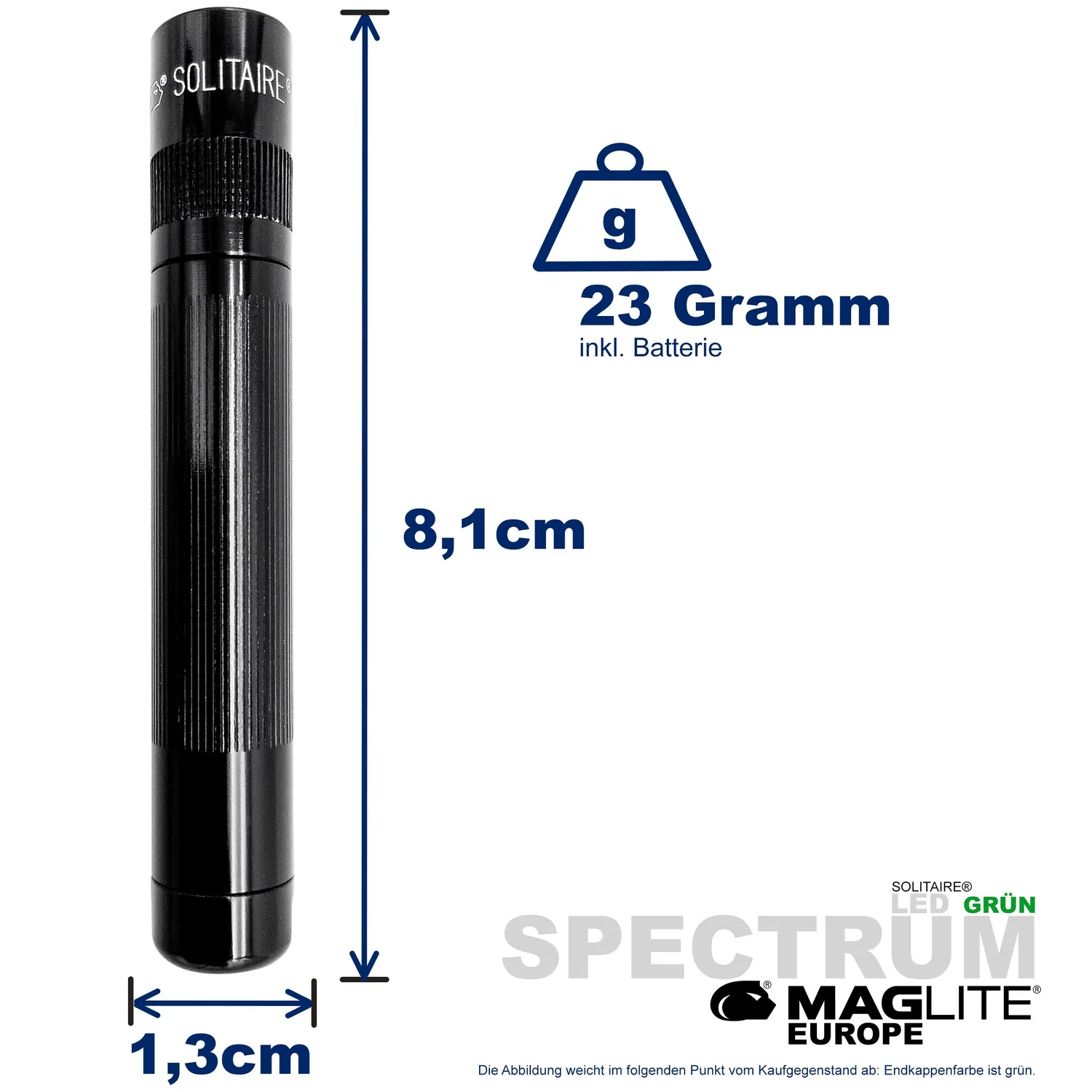 Mag-Lite Spectrum Solitaire zaklamp groen 1x AAA 30 lumen