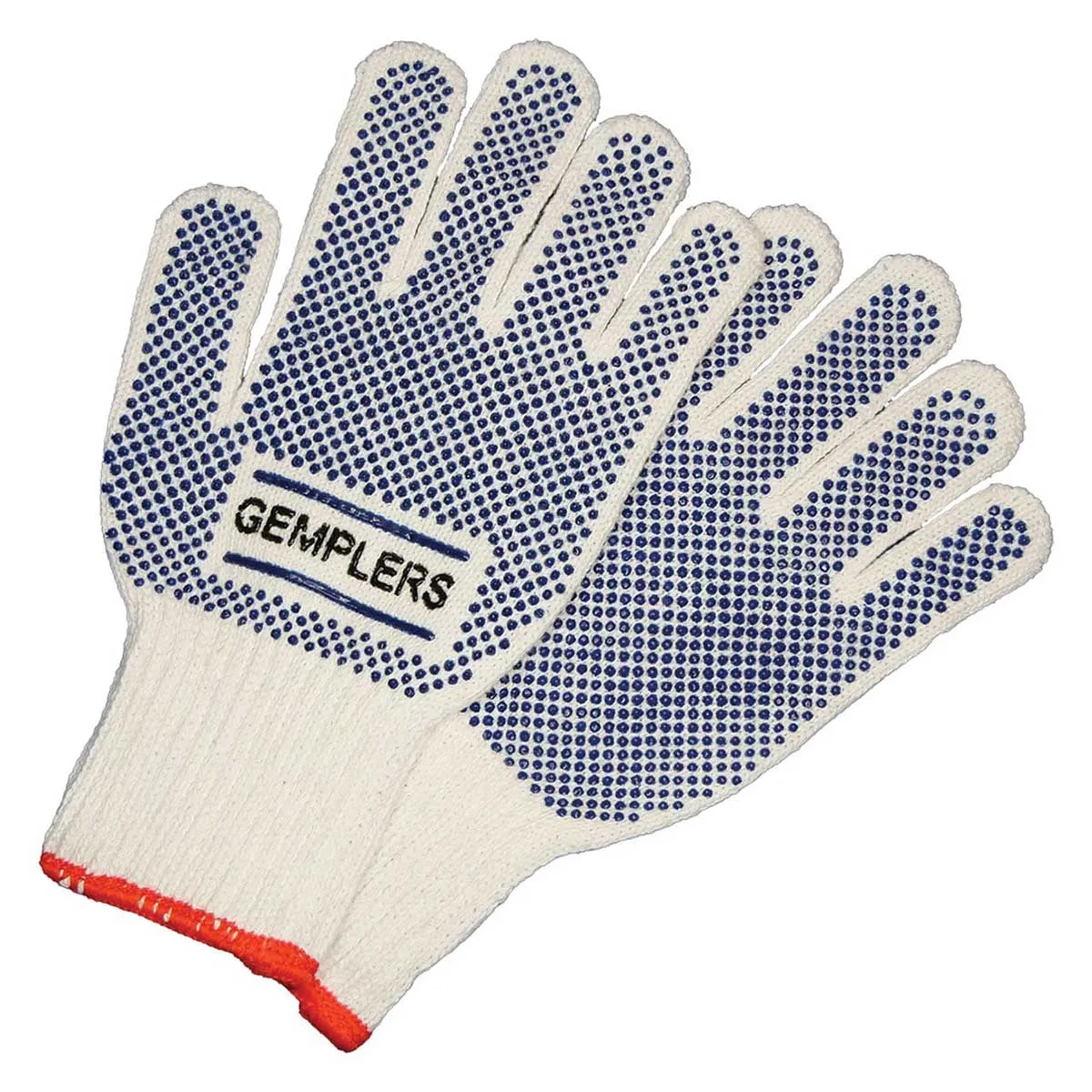 Gemplers Cotton Knit werkhandschoenen grip dots 12 paar