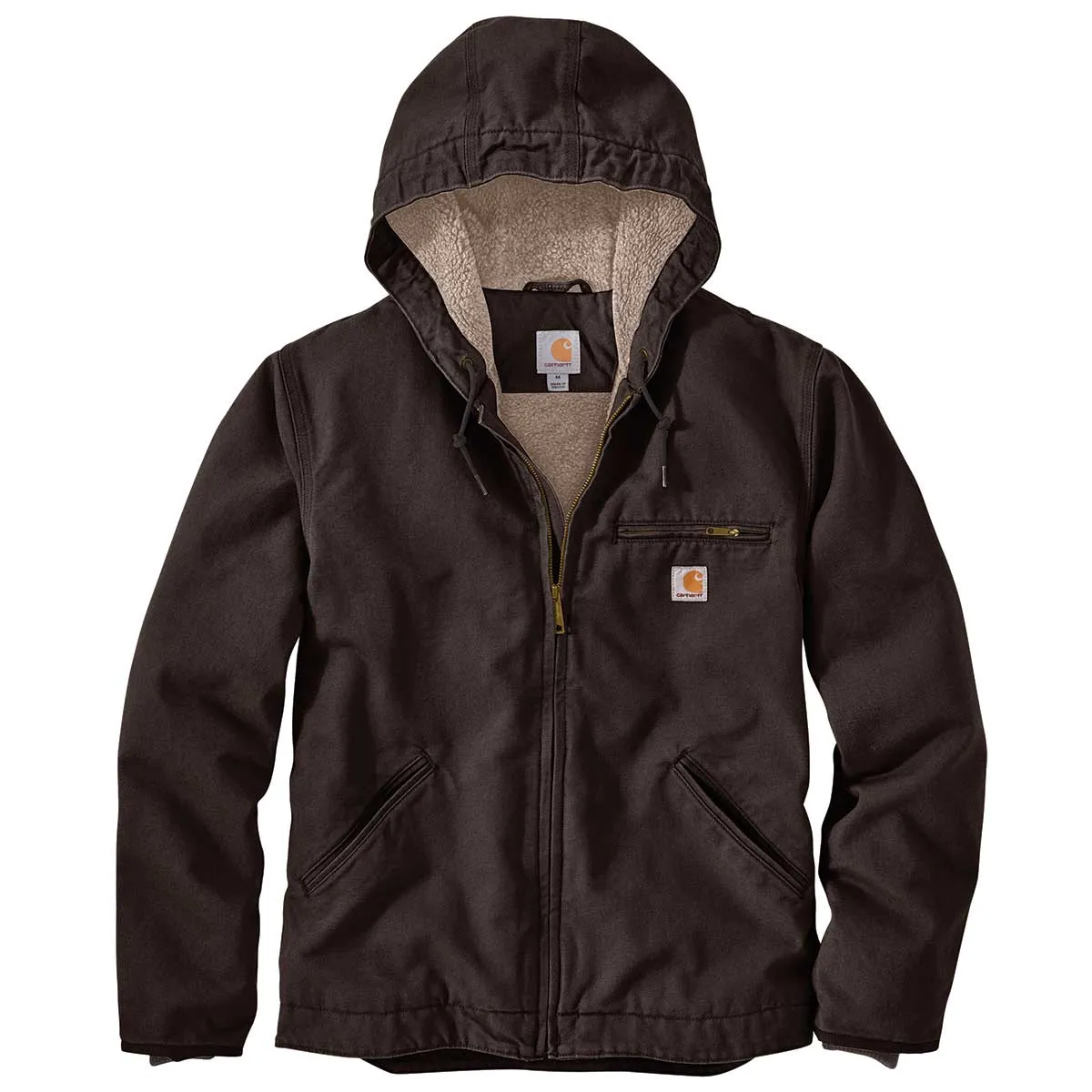 Carhartt J141 Sherpa werkjas relaxed fit bruin L gevoerd