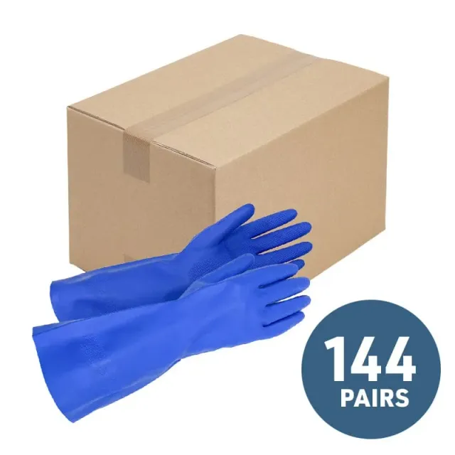 Gemplers 11-mil nitril handschoenen maat 7 flock 144 paar