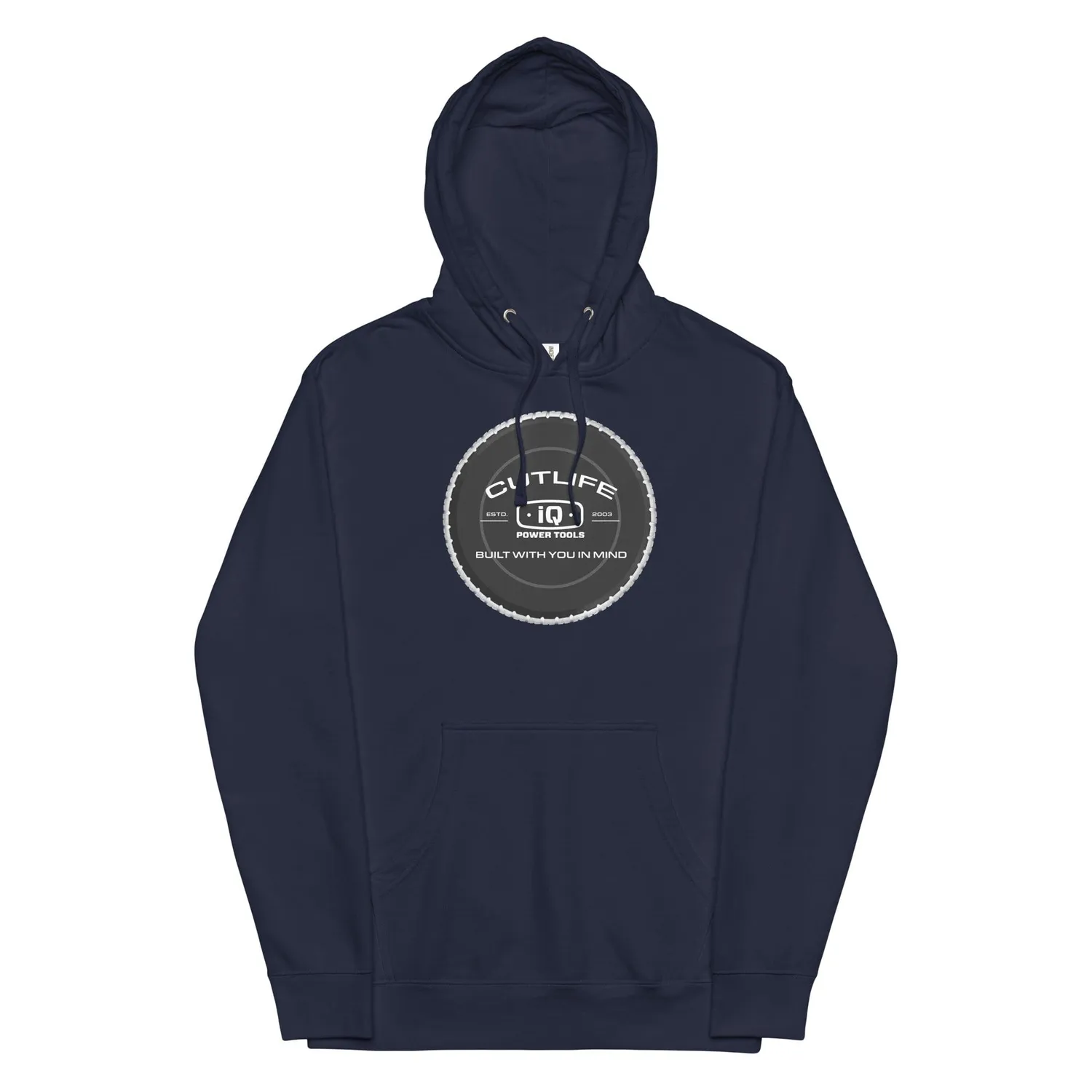 IQ Powertools Cutlife hoodie unisex katoen zwart