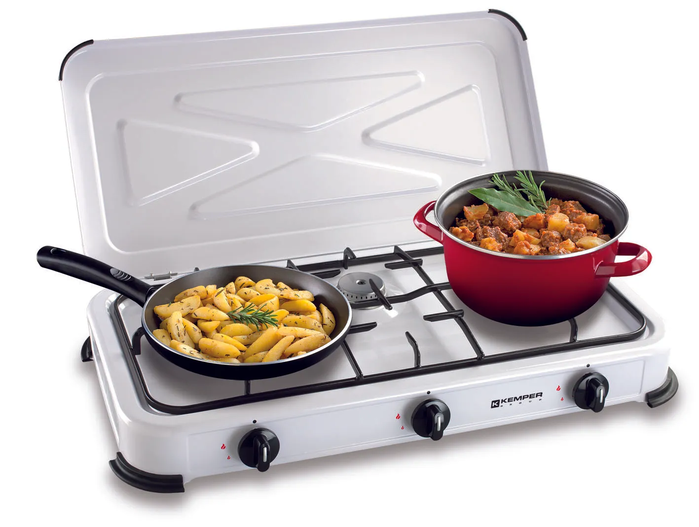 Kemper 104982 gasfornuis 3-pits staand