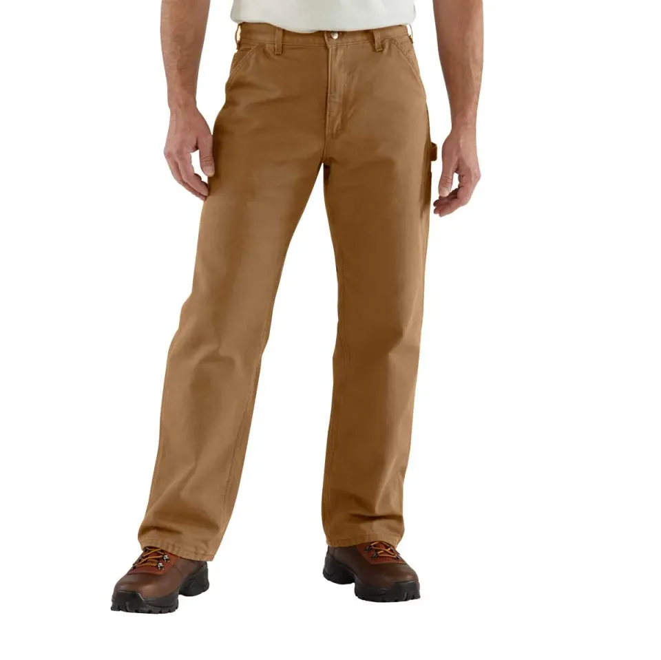 Carhartt B111 werkbroek flanel bruin 34x32 duck