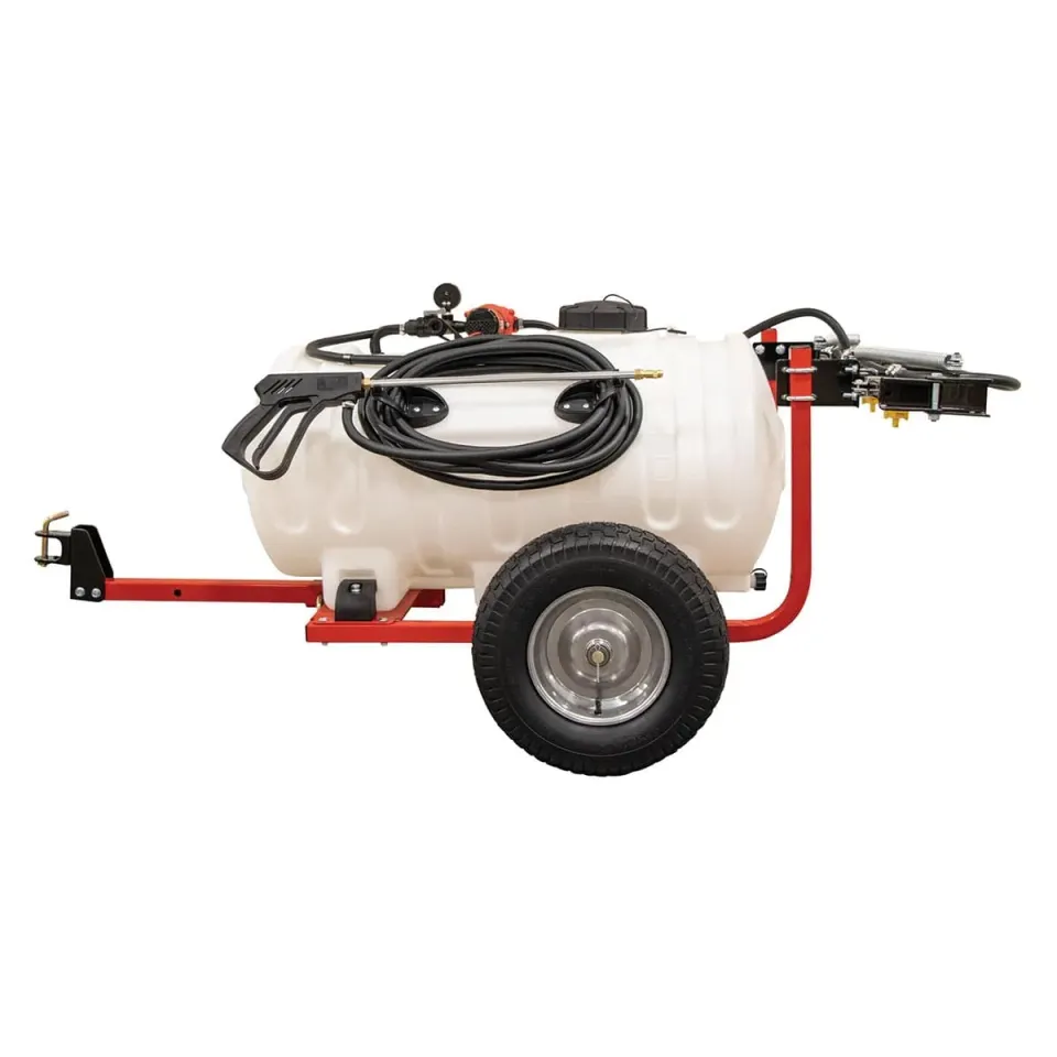 Fimco 45 gallon trailer sproeier 2.4 gpm 4-dops boom