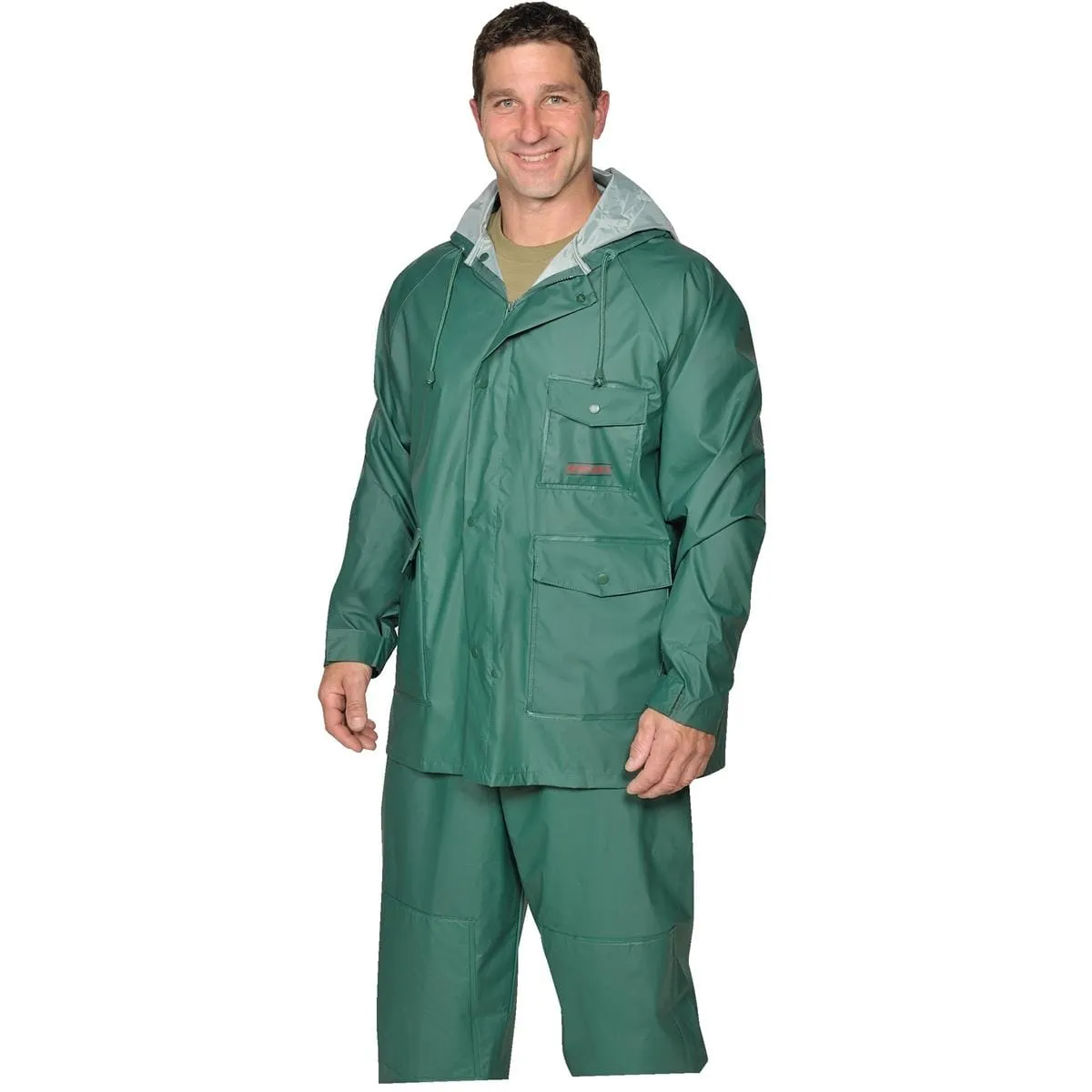 Gemplers PVC regenpak jas en broek groen 0,20 mm