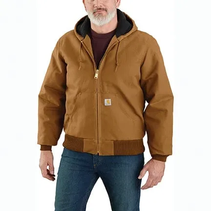 Carhartt J140 werkjas heren flannel gevoerd katoen duck