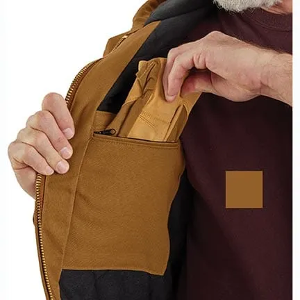 Carhartt J140 werkjas heren flannel gevoerd katoen duck