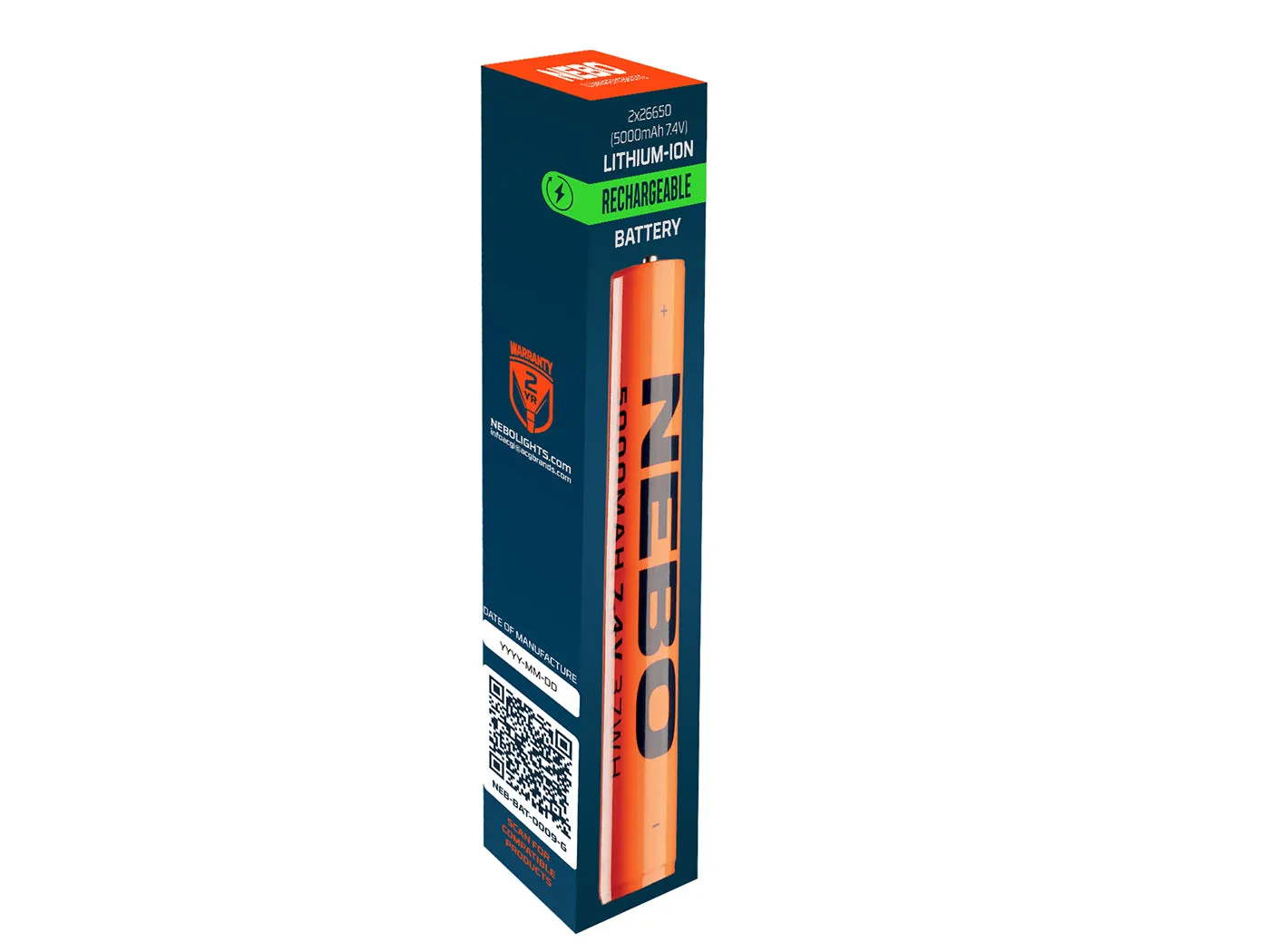 Nebo Tools 2x26650 accu 5000mAh 7,4V 09