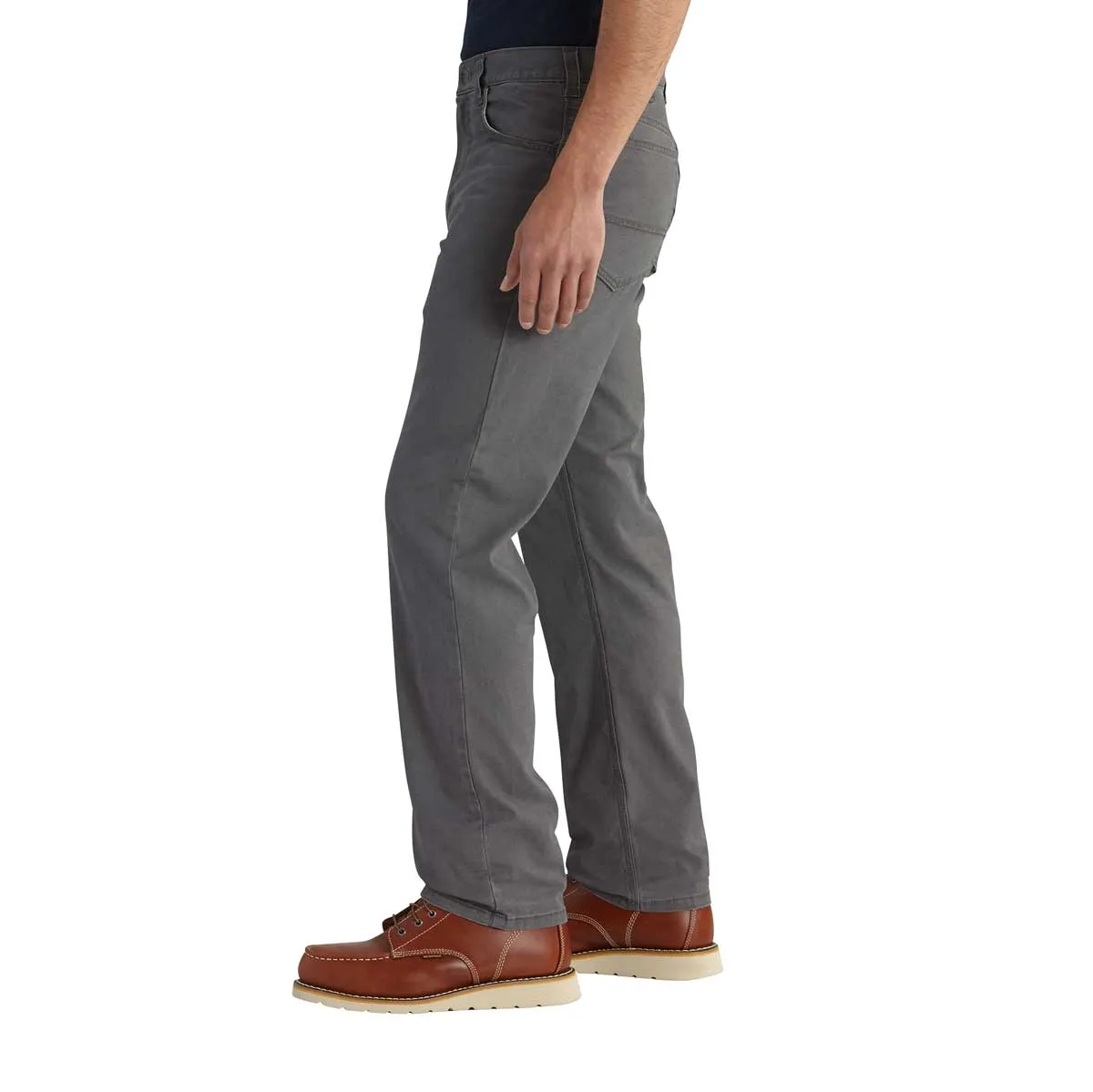 Carhartt Rugged Flex werkbroek canvas relaxed fit gravel