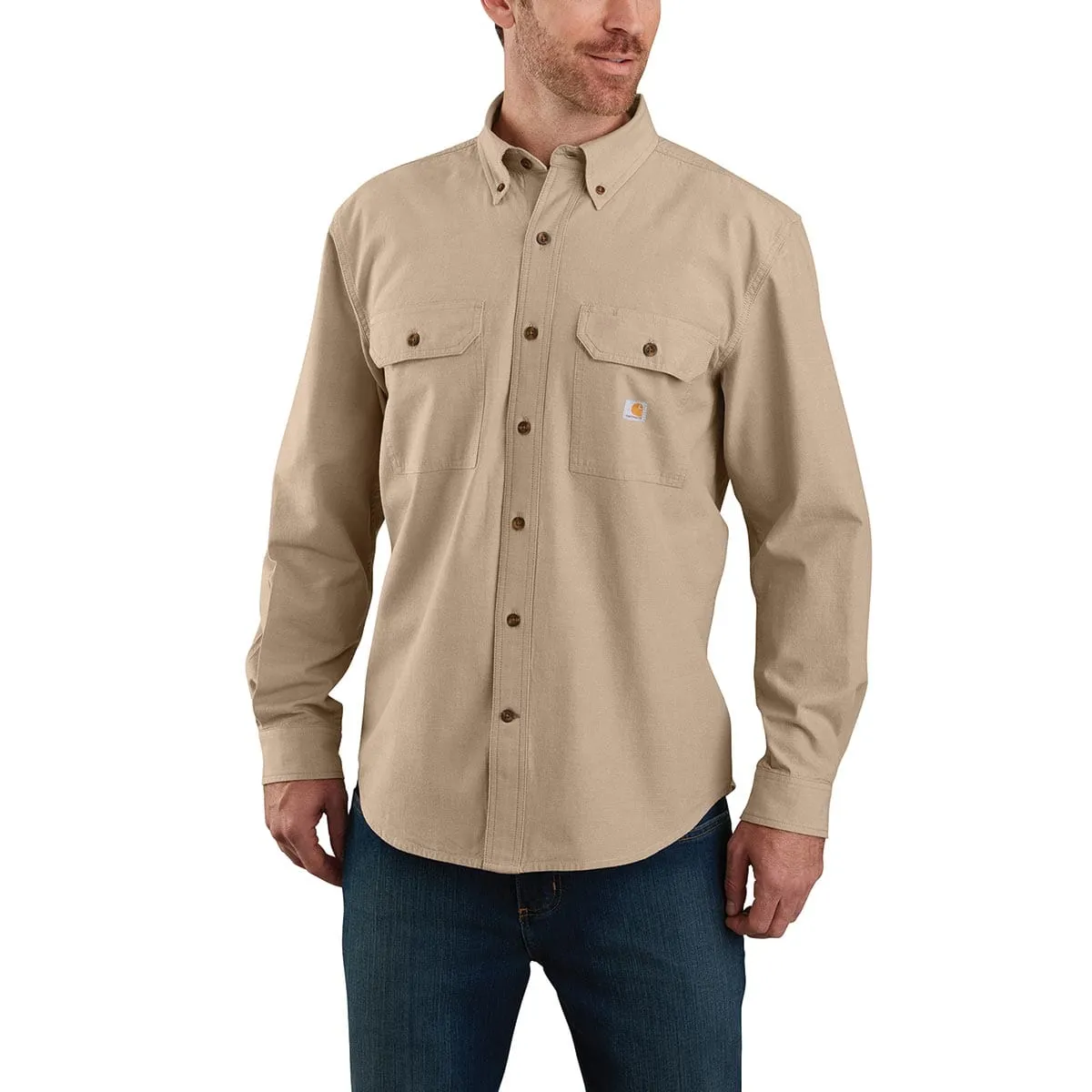 Carhartt Loose Fit Midweight Chambray overhemd blauw