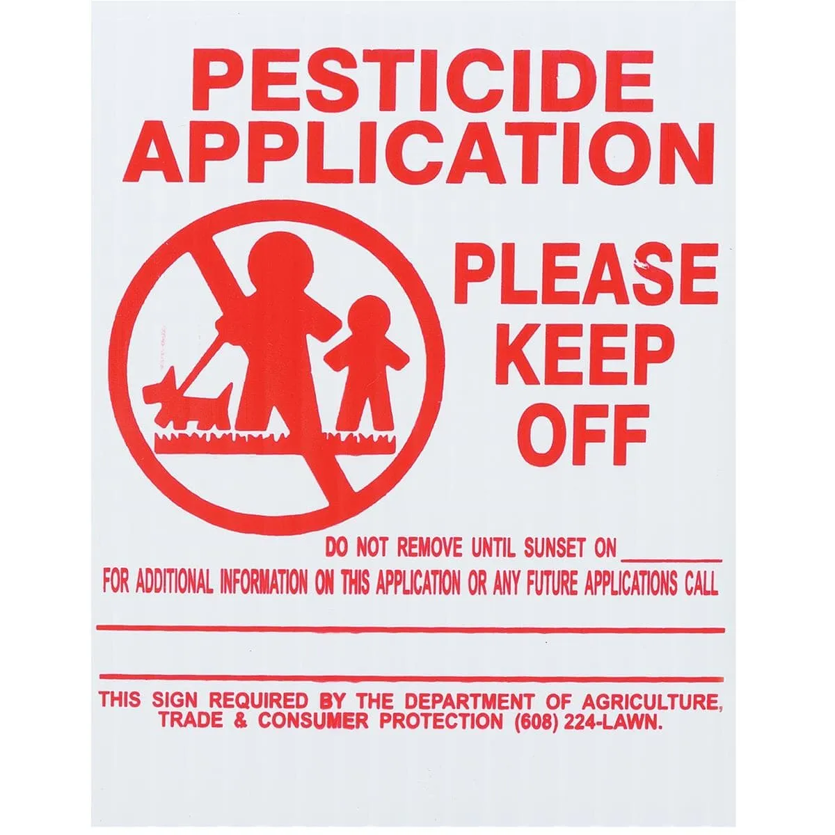 Gemplers Pesticide Waarschuwingsbord New York 25 stuks