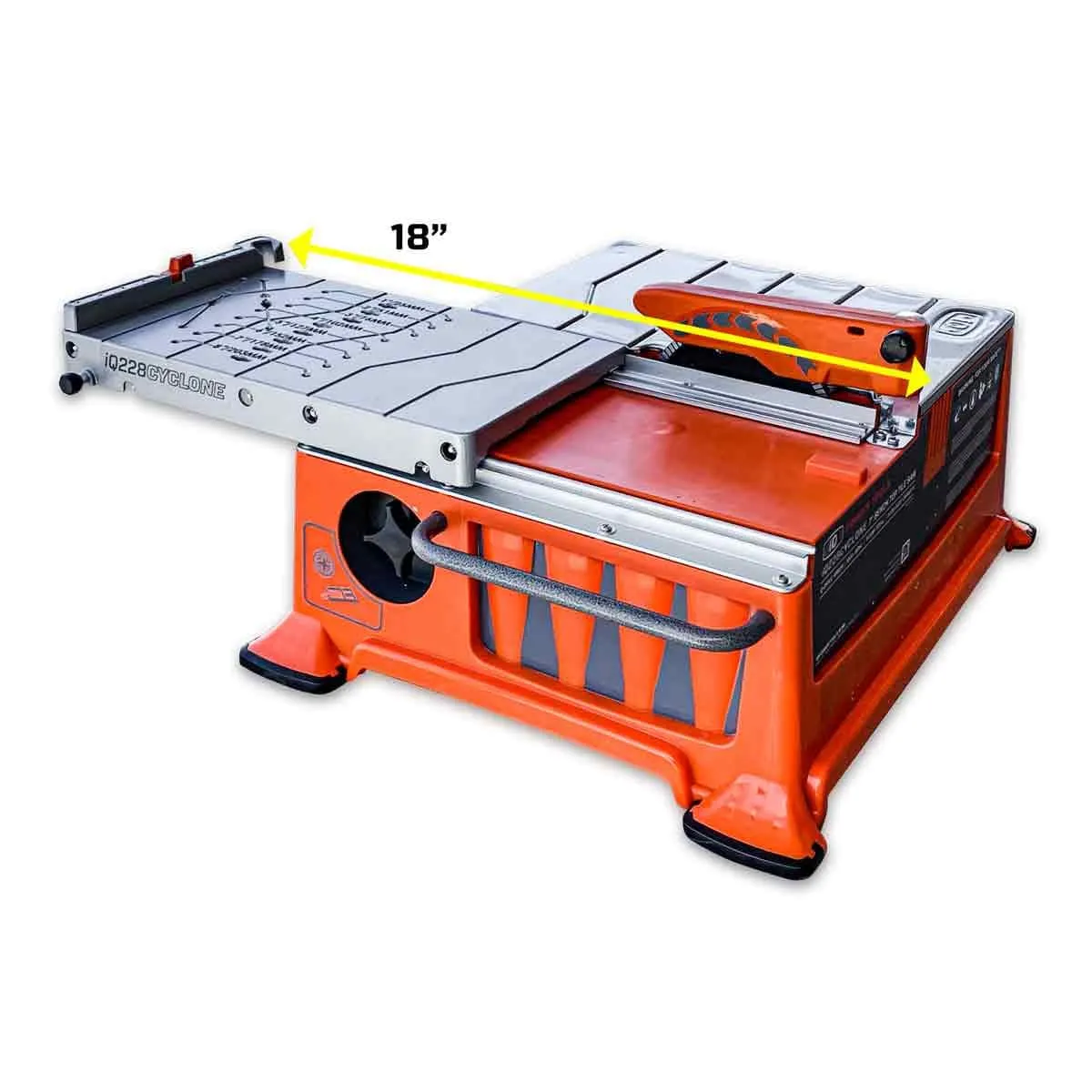 IQ Powertools iQ228CYCLONE tegelzaag 180mm droog 16kg