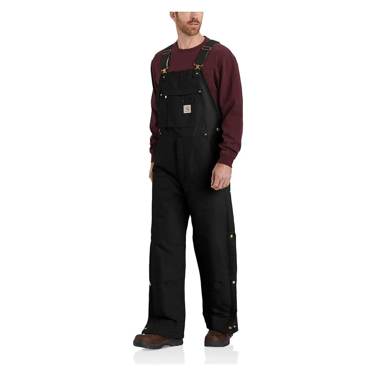 Carhartt Duck tuinbroek gevoerd bruin L waterafstotend