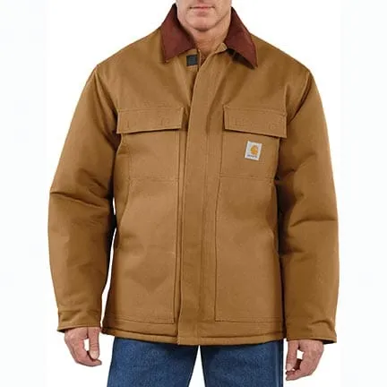 Carhartt C003 Loose Fit Firm Duck winterjas gevoerd zwart