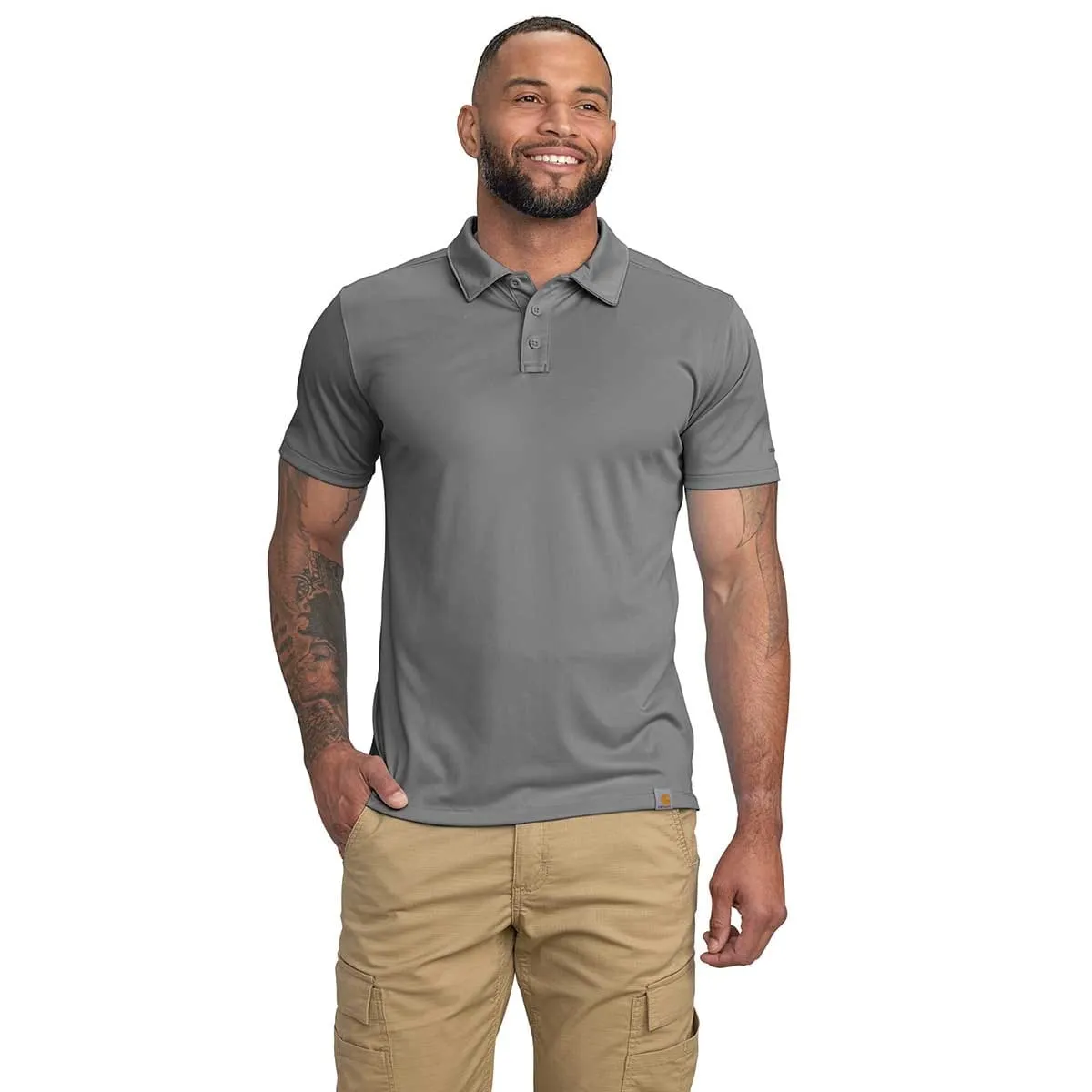 Carhartt Force Sun Defender polo zwart korte mouw maat L