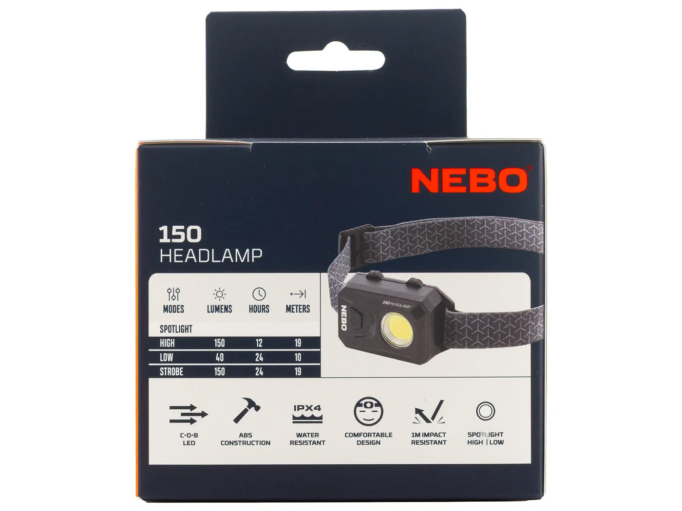 NEBO 150 hoofdlamp 150 lumen AAA
