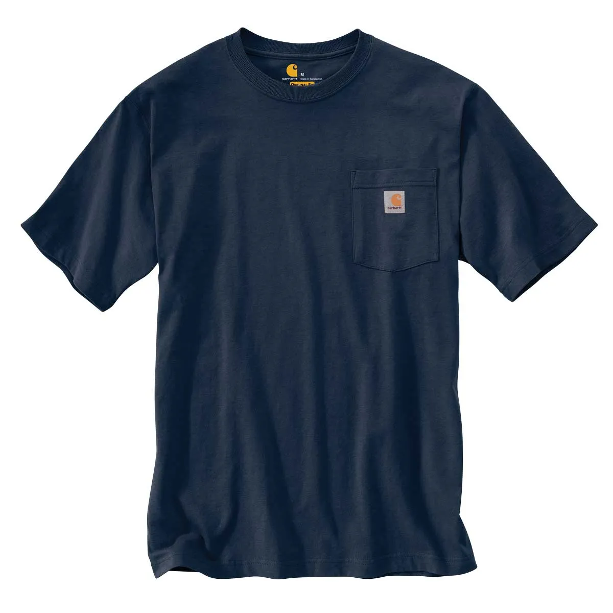 Carhartt K87 T-shirt met borstzak katoen zwart