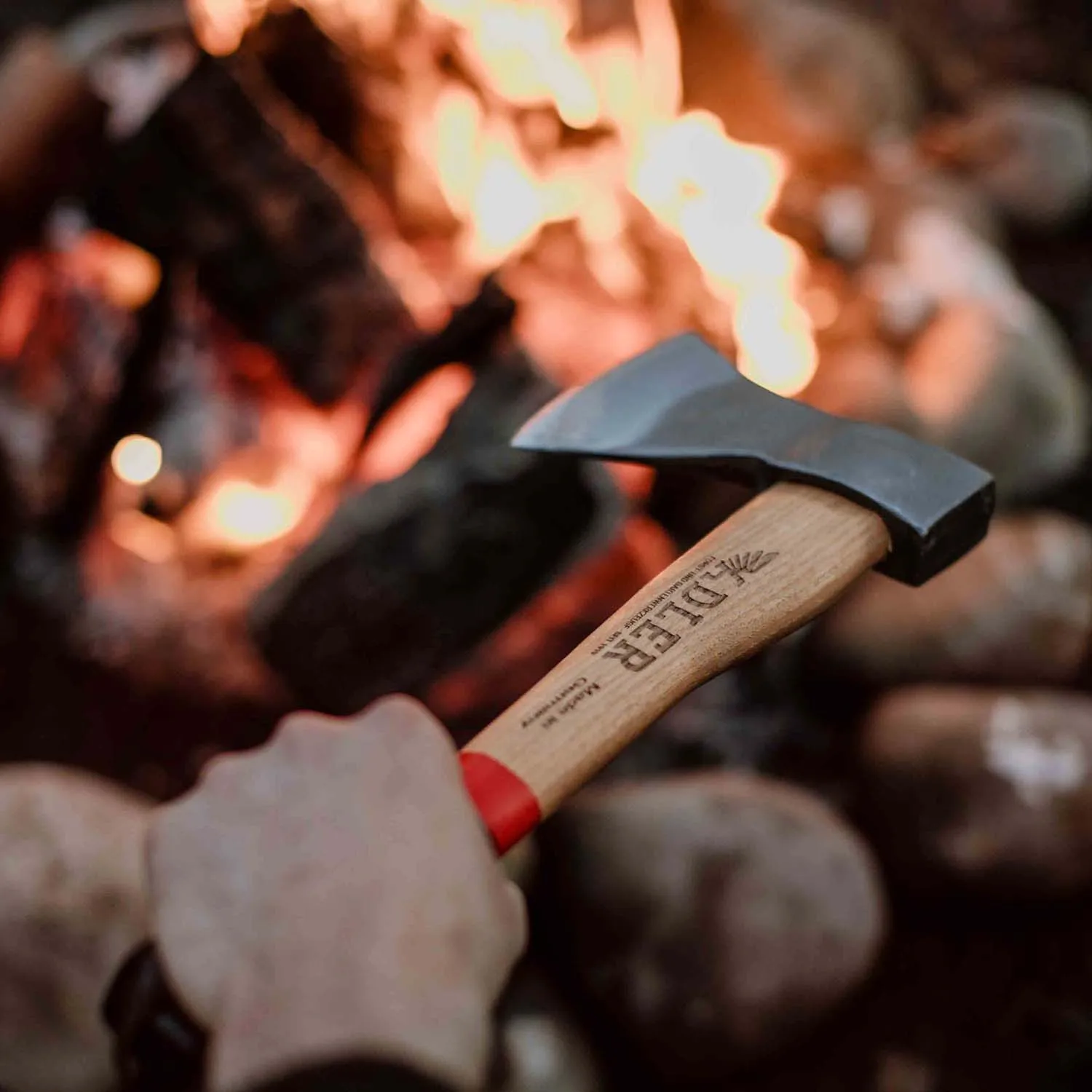 ADLER Rheinland Hatchet handbijl 36 cm C60 leer