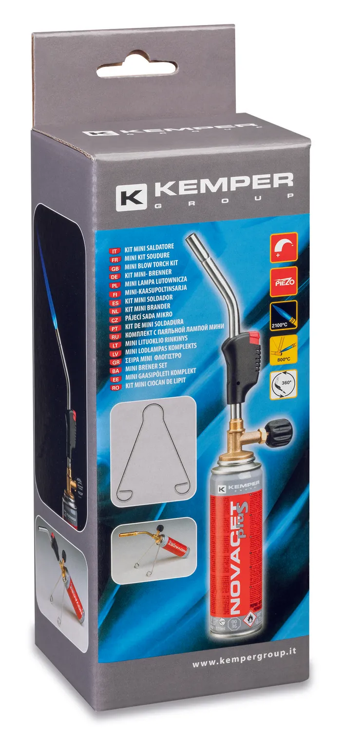 Kemper Turbo Flame 1058KIT gasbrander soldeerset kit krachtig