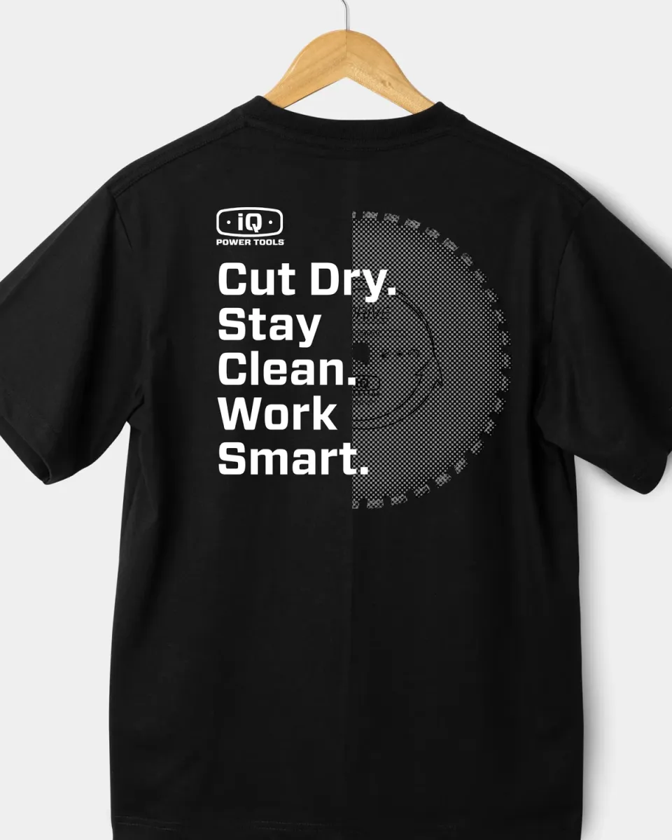 IQ Powertools Cut Dry t-shirt Super Soft korte mouw maat L