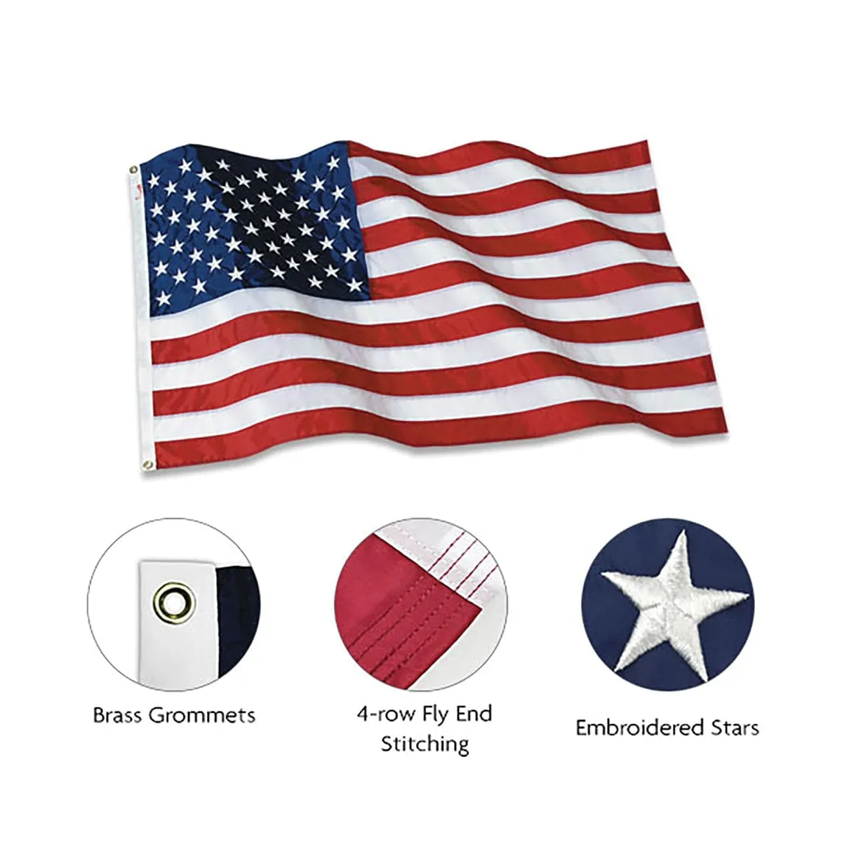 Freedom and Glory Beacon Amerikaanse vlag nylon 3x5 ft