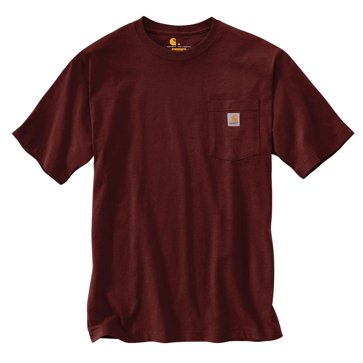 Carhartt K87 T-shirt met borstzak katoen zwart
