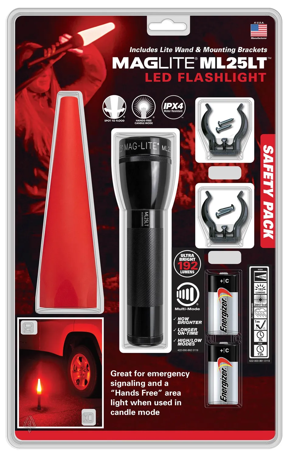 Mag-Lite Mini Maglite LED AA set wegveiligheid