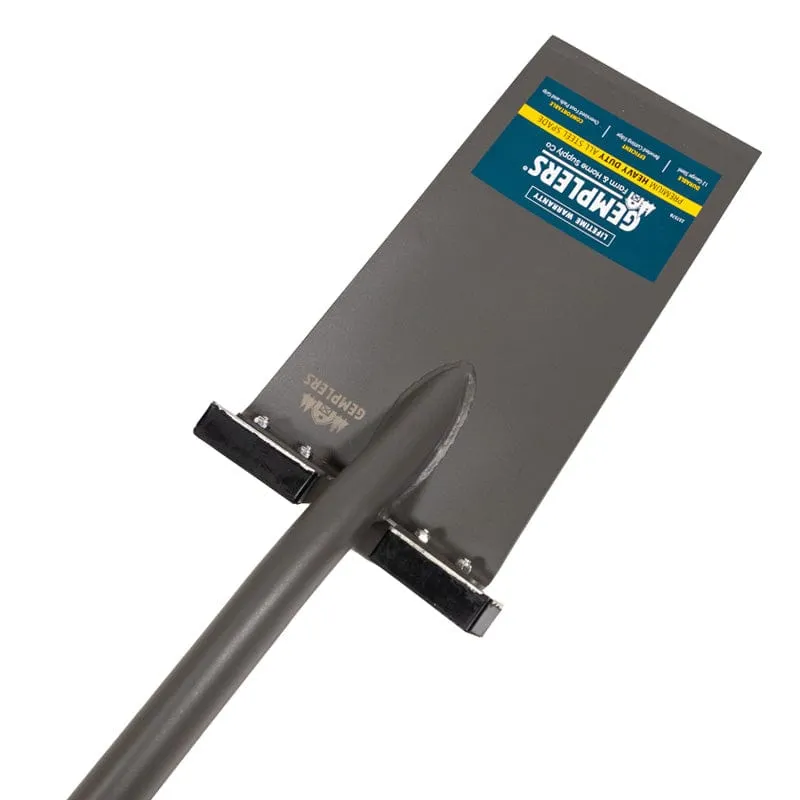 Gemplers stalen spade lange steel 50 inch scherp