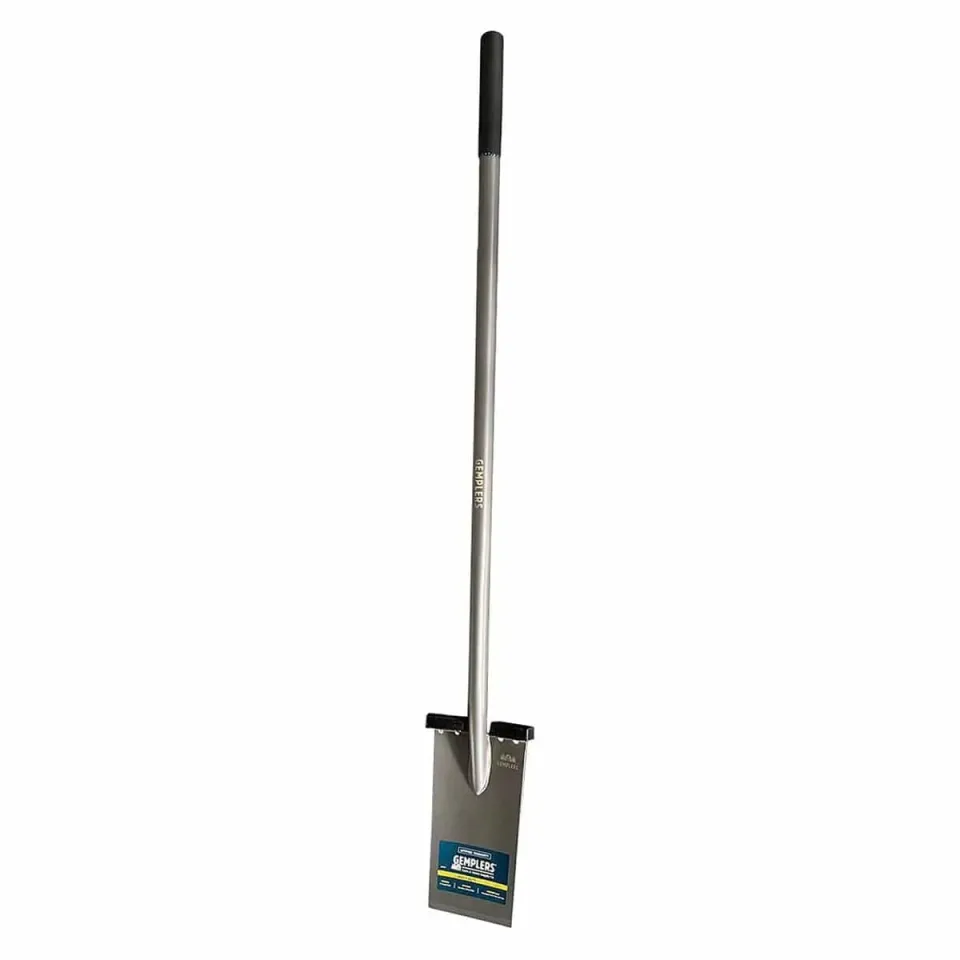 Gemplers stalen spade lange steel 50 inch scherp