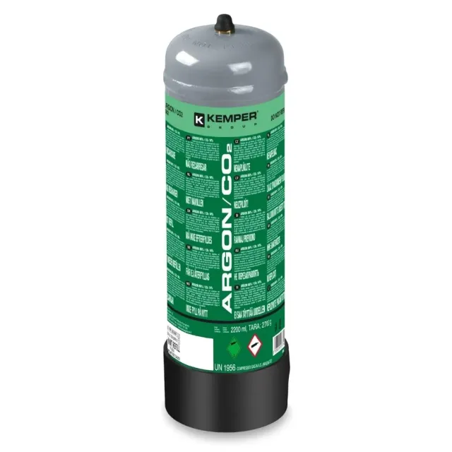 Kemper 5682 lasgas gasfles argon 86% CO2 110 bar