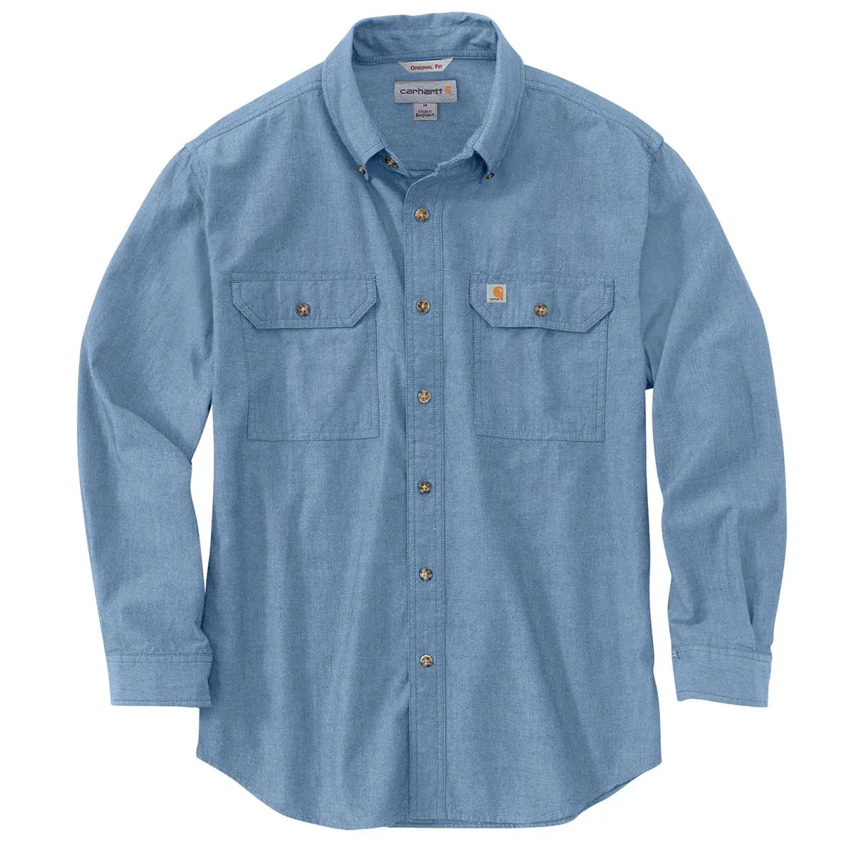Carhartt Loose Fit Midweight Chambray overhemd blauw