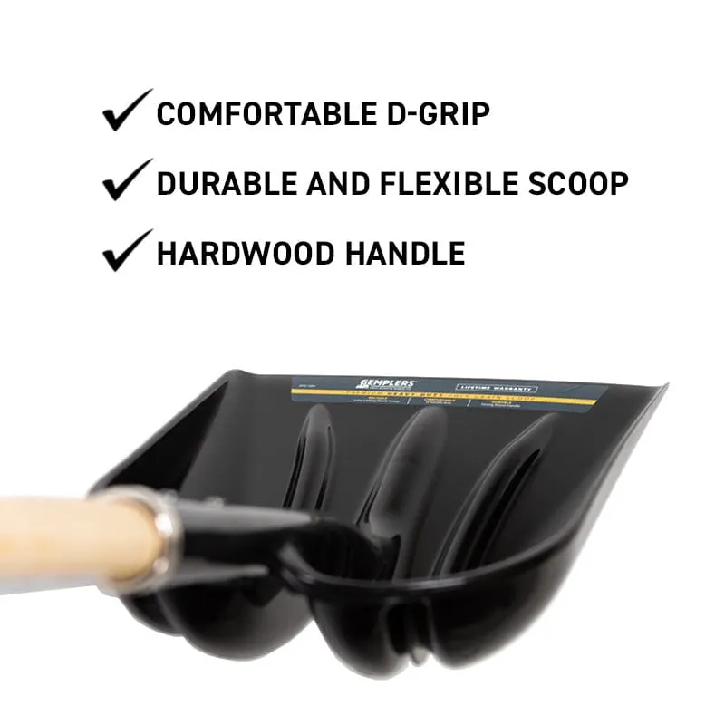 Gemplers Poly Scoop Shovel Wood Handle schep 47 cm breed