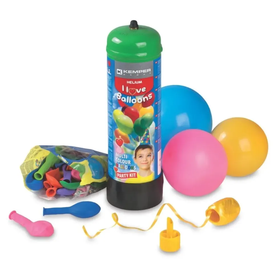 Kemper 573 heliumfles 2,2L met 30 ballonnen