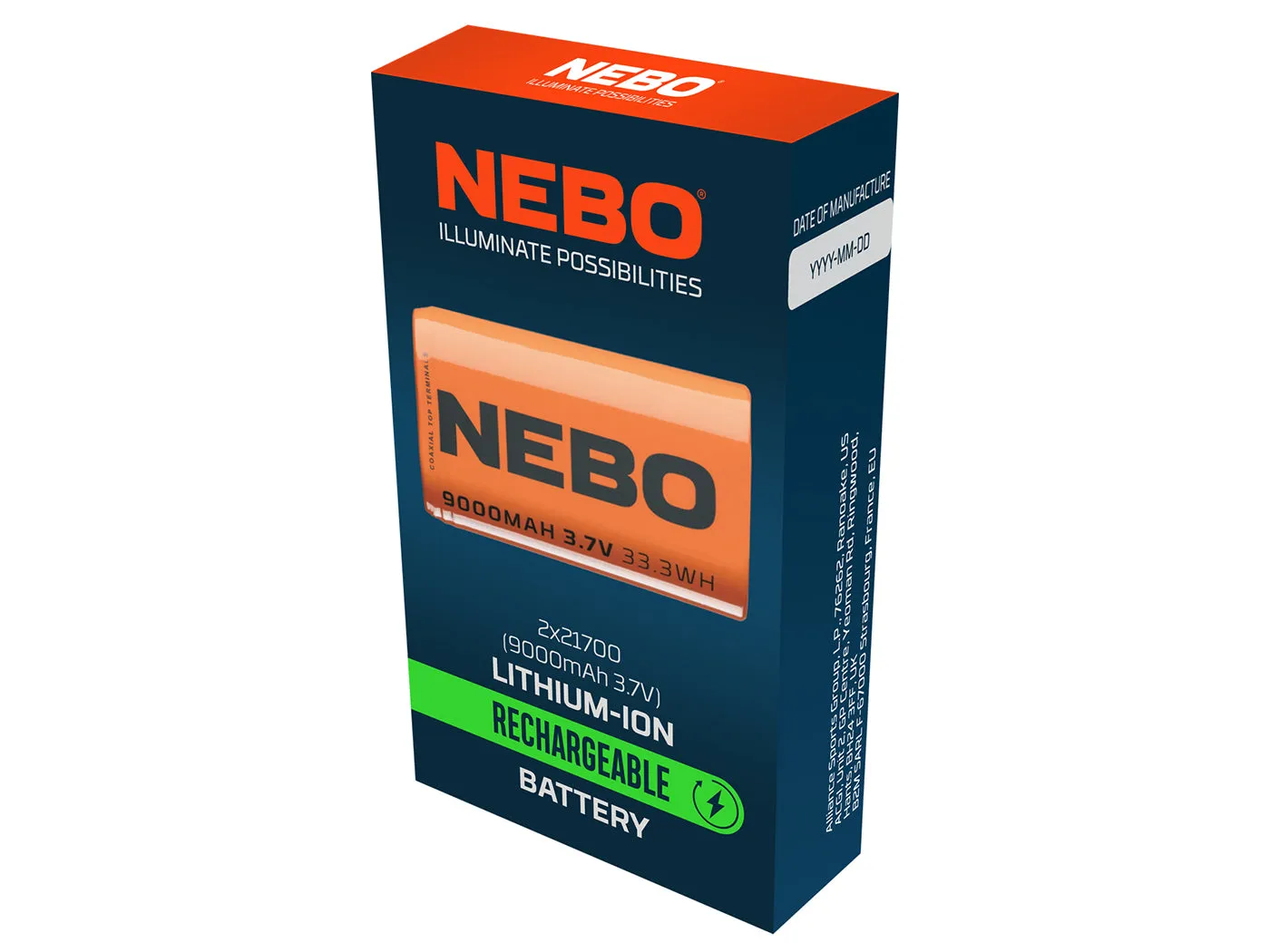 Nebo Tools 2x21700 accu 9000mAh 3,7V 06