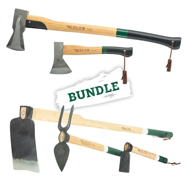 ADLER Starter tuingereedschapset 5-delig C45 staal