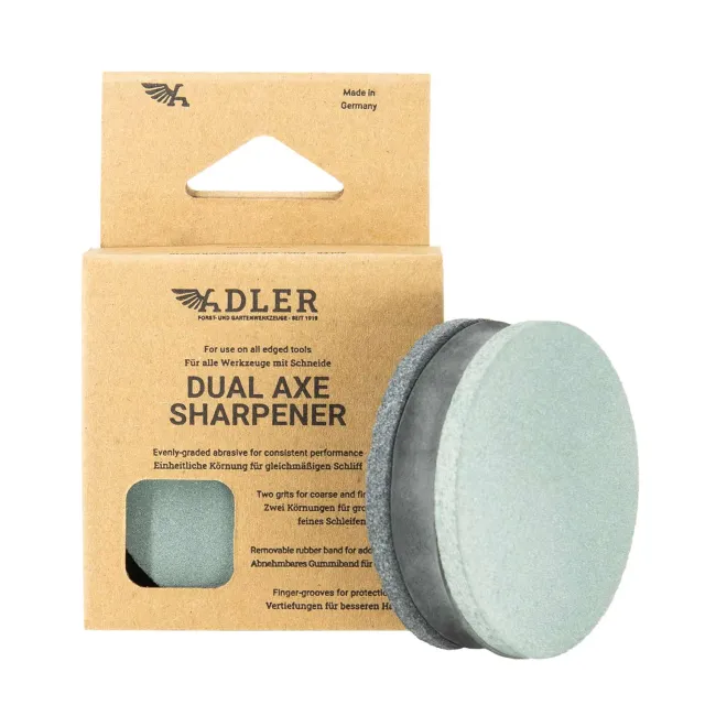 Adler slijppuck 80/220 wetsteen bijl korrel 2-zijdig