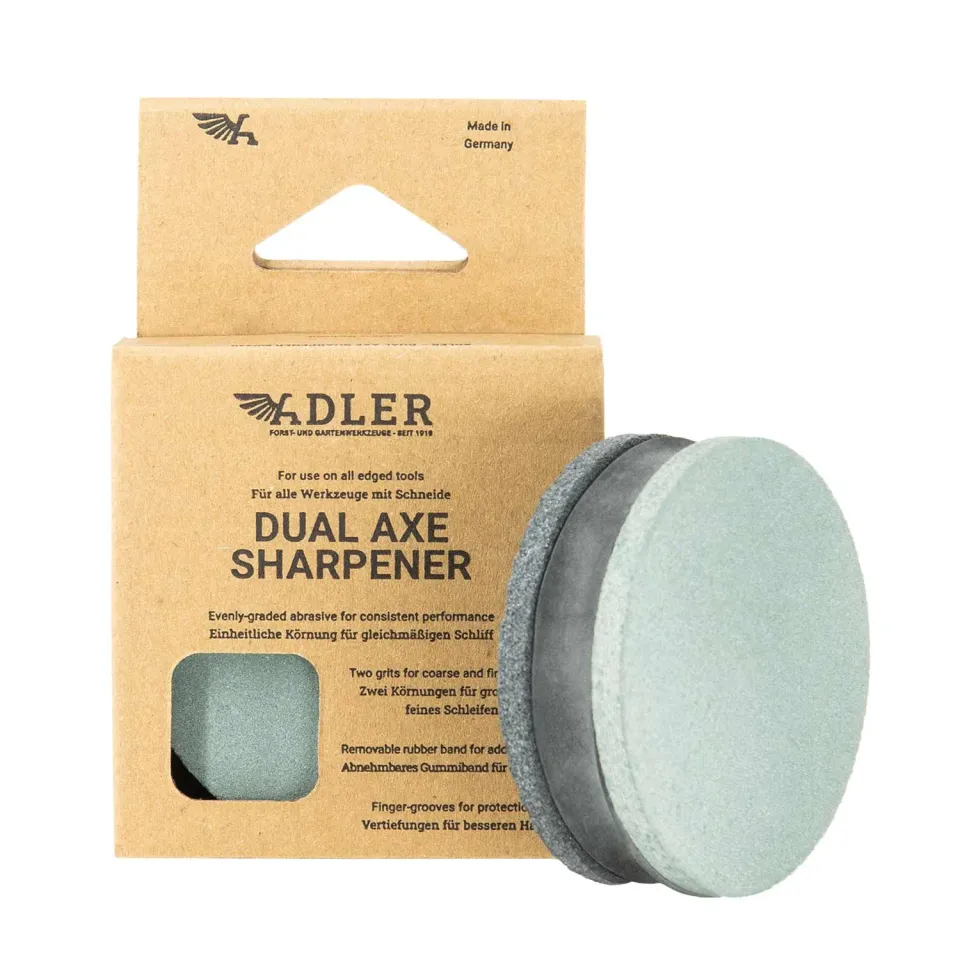 Adler slijppuck 80/220 wetsteen bijl korrel 2-zijdig