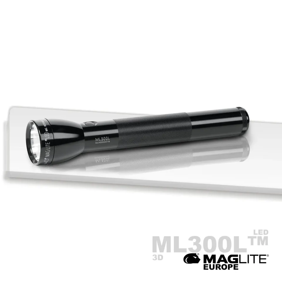 Maglite ML300L 3-Cell D LED zaklamp zwart 746 lumen
