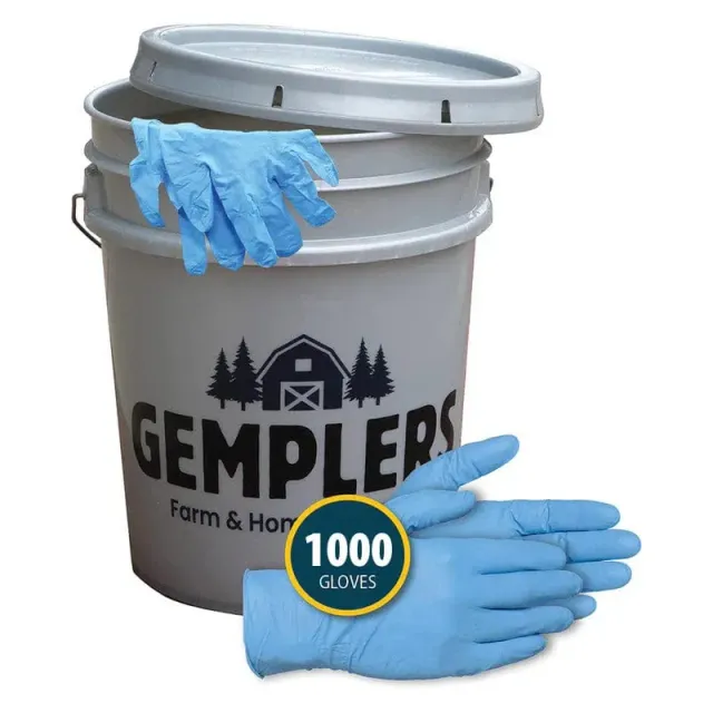 Gemplers 4-mil wegwerphandschoenen nitril emmer 1000 gevoelig