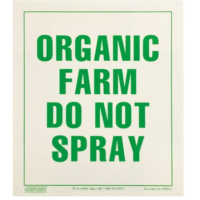 Gemplers Organic Farm Do Not Spray bord 14x16 weerbestendig