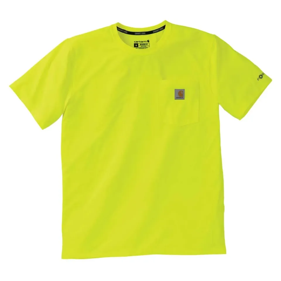 Carhartt Force T-shirt hi-vis Brite Lime / Orange S-XXL