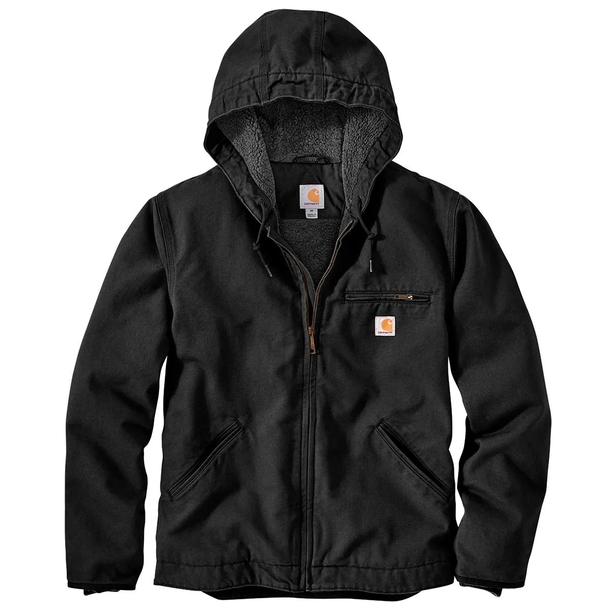 Carhartt J141 Sherpa werkjas relaxed fit bruin L gevoerd