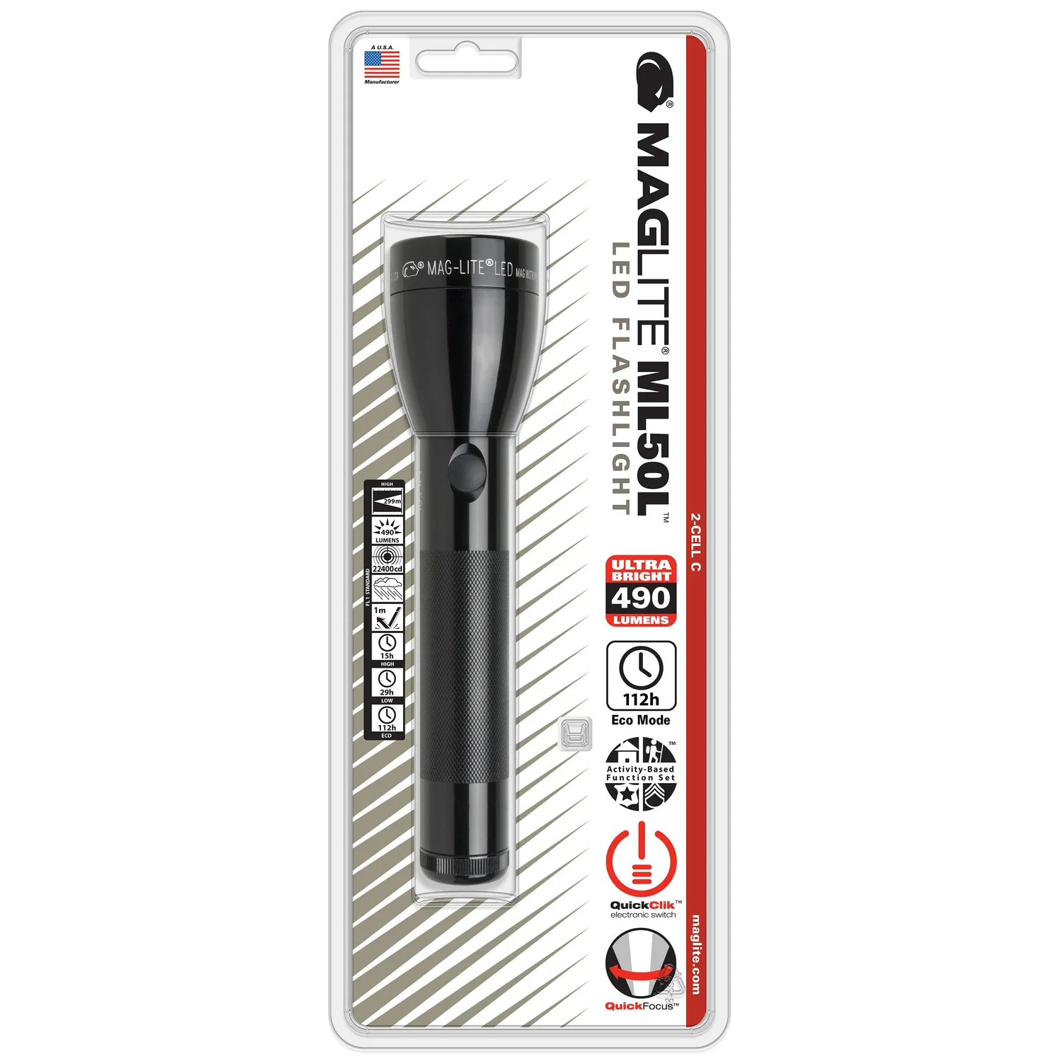 Mag-Lite ML50L 2C LED-zaklamp zwart 466 lumen